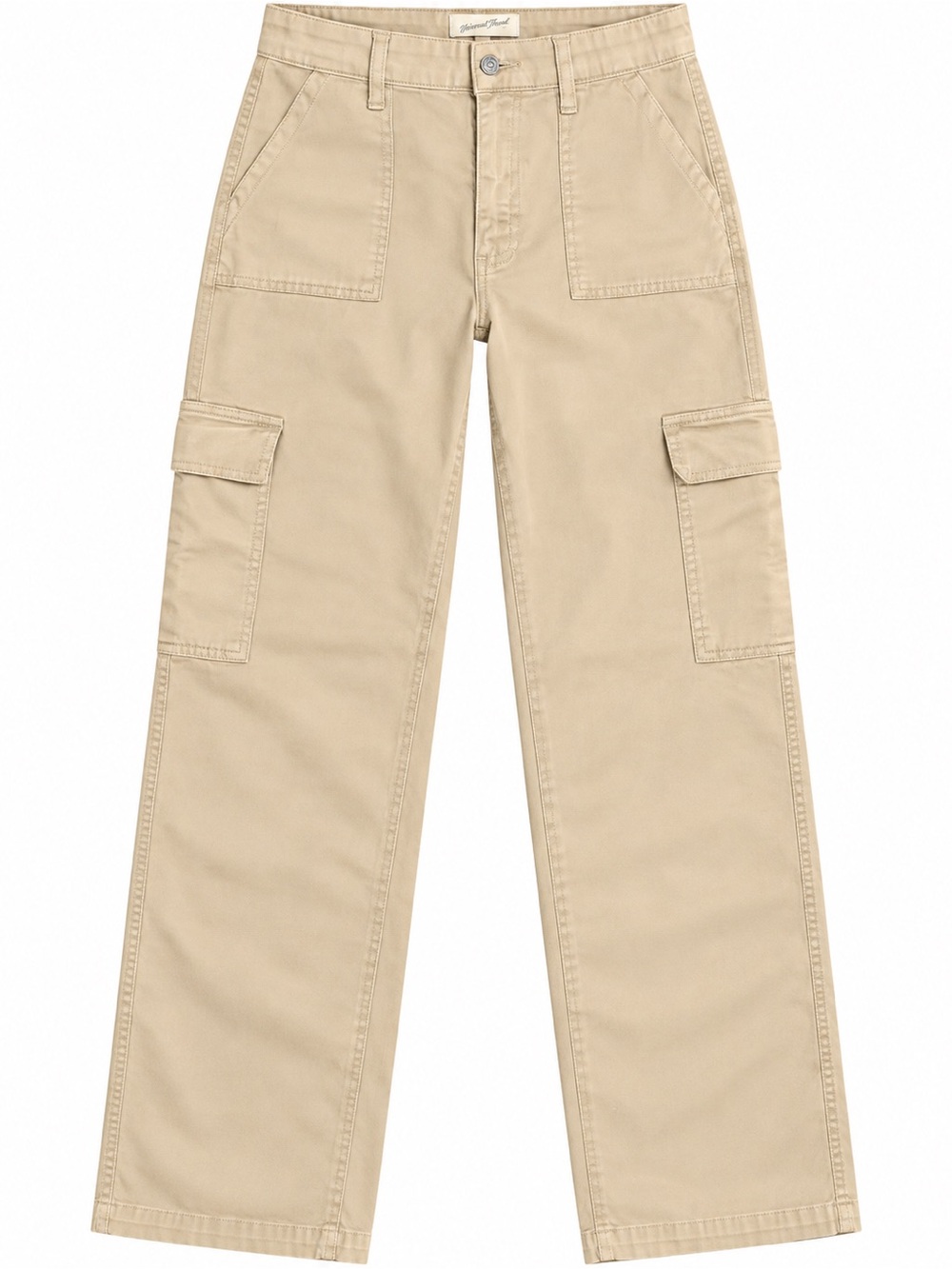 Boohoo Beige Straight Leg Cargo Pants Size 0